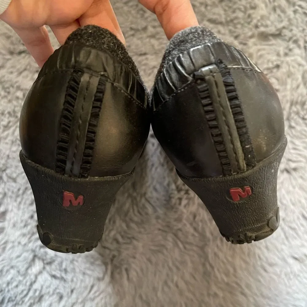 Merrell womens‎ wool and leather wedges